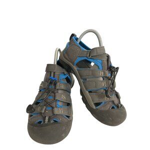 Keen Newport H2 youth big kids Size 3 Gray Blue waterproof Hiking Sandals shoes